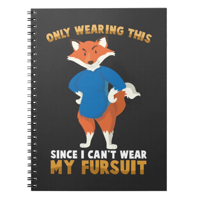 Hårig Fandom Hårig Furdress Cute Fox Cosplay Anteckningsbok (Framsidan)