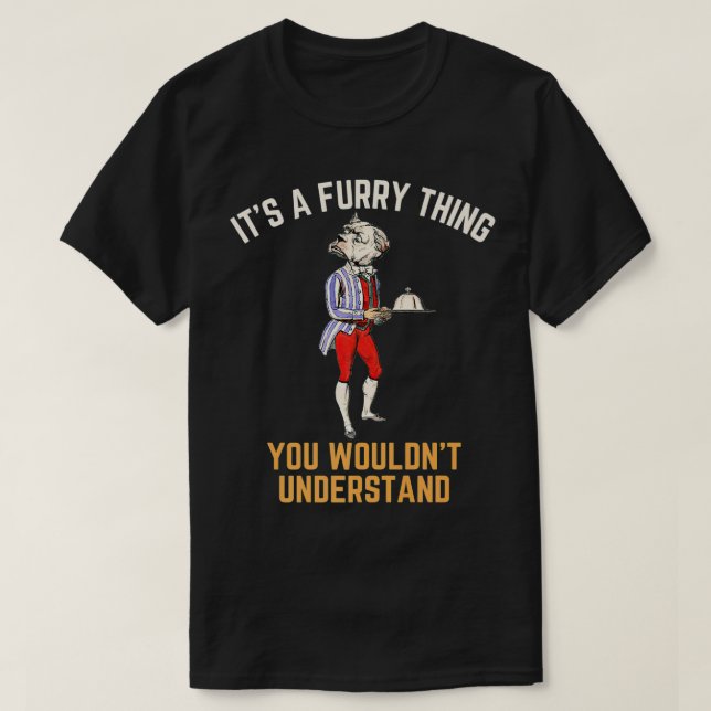 Hårig Fandom Pride Animaliska Hårig Cosplay söta r T Shirt (Design framsida)