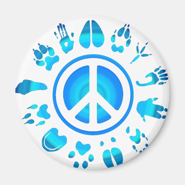 hårig, fred4 magnet (Framsidan)