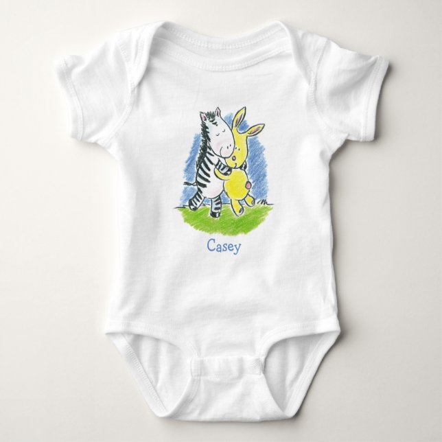 Hårig Friends Hug T Shirt (Framsida)
