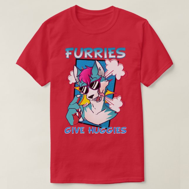 Hårig ge Huggies I Fandom I Cosplay T Shirt (Design framsida)