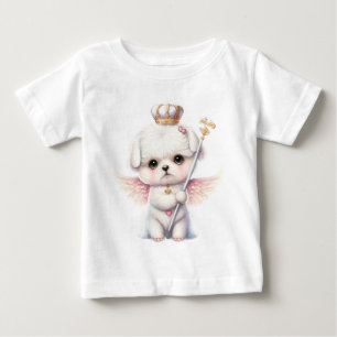 Hårig Joy: Angel Vinge Maltesisk Hund Puppy Gift T Shirt