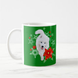 Hårig Jul Hund Samoyed personlig Kaffemugg