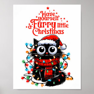 Hårig - liten jul poster
