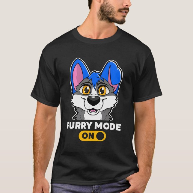 Hårig Mode On Hårig från Varg Fursona T Shirt (Framsida)