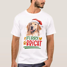 Hårig och Bright Golden Retriever T Shirt