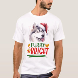 Hårig och Bright Husky T Shirt
