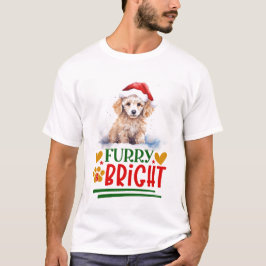 Hårig och Bright Pudel T Shirt