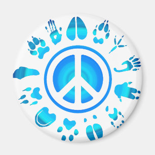 hårig peace4 magnet