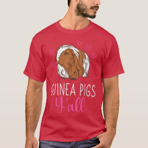 Hårig Potato Cute Funny Guinea Grisar Y'All T Shirt