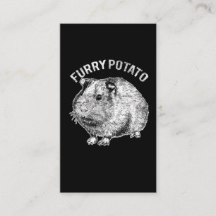 Hårig Potato Cute Pet Guinea-Älskare Visitkort