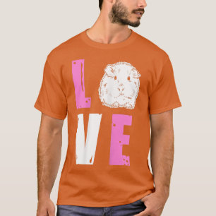 Hårig Potato Djurälskare Guine Gris Kärlek T Shirt