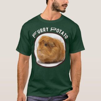 Hårig Potato Funny Guinea-Gris Felong Animal Namn  T Shirt