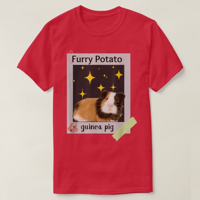 Hårig Potato Funny GuineaPig Wrong Animal Namn Jok T Shirt (Design framsida)
