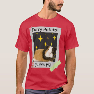 Hårig Potato Funny GuineaPig Wrong Animal Namn Jok T Shirt