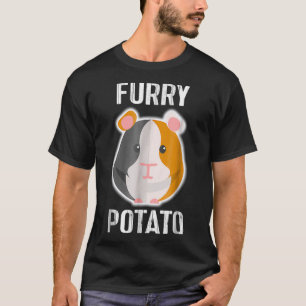 Hårig Potato Funny Mountain Guinea Gris T Gift Pet Shirt