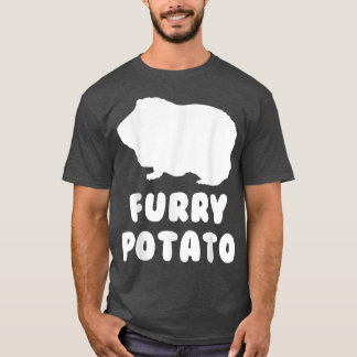 Hårig Potato Guinea Gris Funny Quote Pet T Shirt