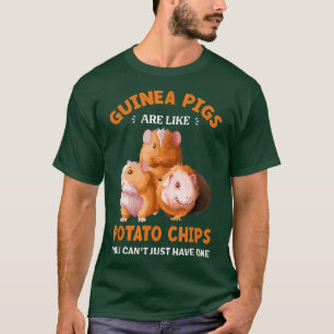 Hårig Potato Guinea Gris Quote Pet T Shirt
