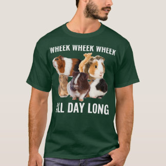 Hårig Potato Guinea Gris Wheek Wheek Wheek hela da T Shirt
