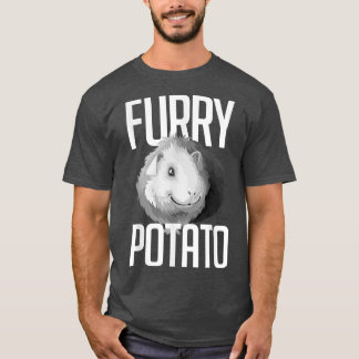 Hårig Potato Guinea Grisar Cute Guinea Gris Älskar T Shirt