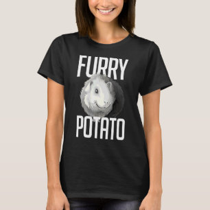 Hårig Potato Guinea Grisar Cute Guinea Gris T Shirt