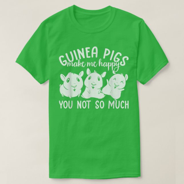 Hårig Potato Guinea Grisar får mig att göra Lyckli T Shirt (Design framsida)