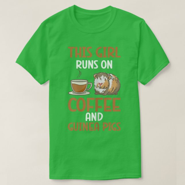 Hårig Potato this Girl Springa on coffee and Guine T Shirt (Design framsida)
