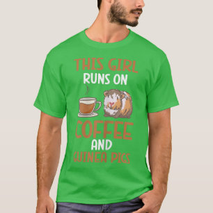 Hårig Potato this Girl Springa on coffee and Guine T Shirt