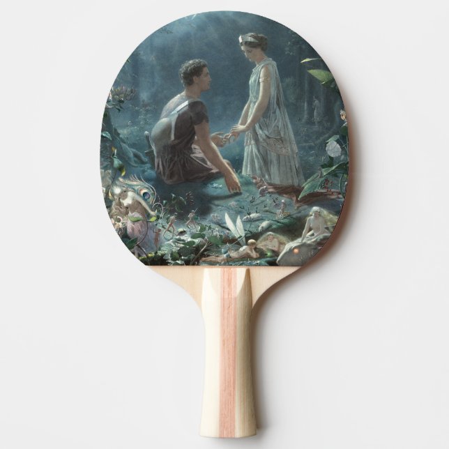 Hårig: Shakespeare's A Midsommar Nattes Dream Pingisracket (Framsidan)