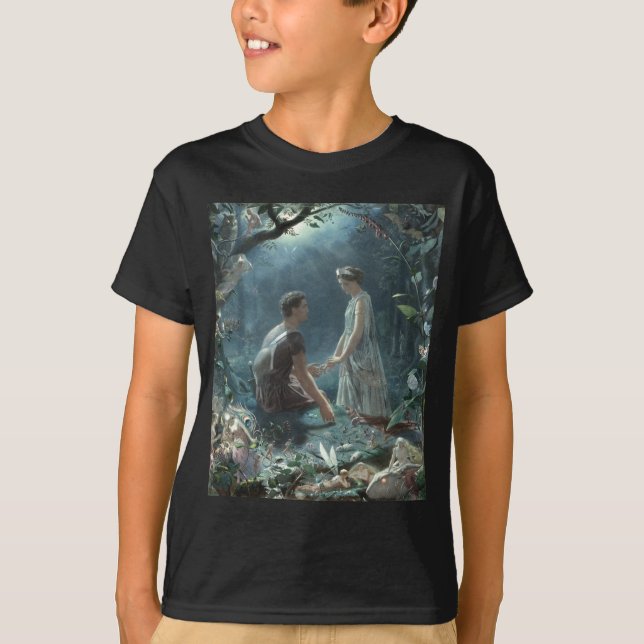 Hårig: Shakespeare's A Midsommar Nattes Dream T Shirt (Framsida)