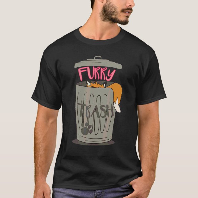 Hårig Sopor Hårig Fandom Fursuiting Cosplay T Shirt (Framsida)