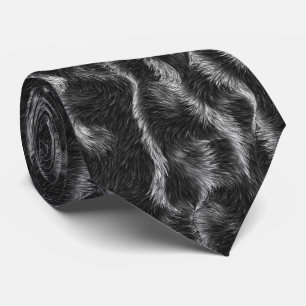 Hårig tittar slips