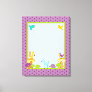 Hårig Woodland 16x20 Canvas Nursery Art