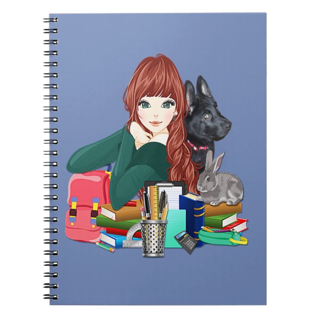 Håriget Friends Notebook, ZKOA Anteckningsbok (Framsidan)