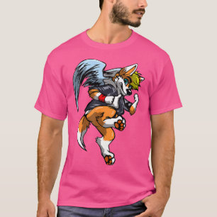 Håriget hund för Tecknad för segmentmarkeringskena T Shirt