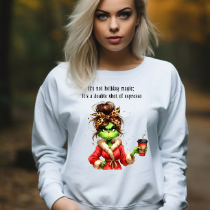 Håriget Kaffe med grumlig Grönt Kvinnor Kärlek T Shirt