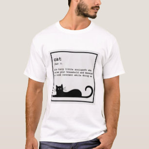 Håriget Little Sociopath Funny Cat T Shirt