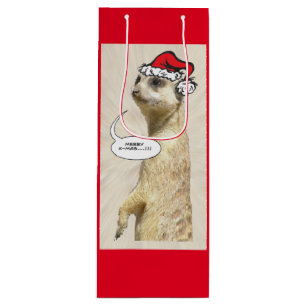 Håriget Meerkat RED Vin Bag