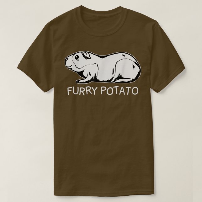 Håriget Potato Kids Manar Kvinnor i Gris T Shirt (Design framsida)