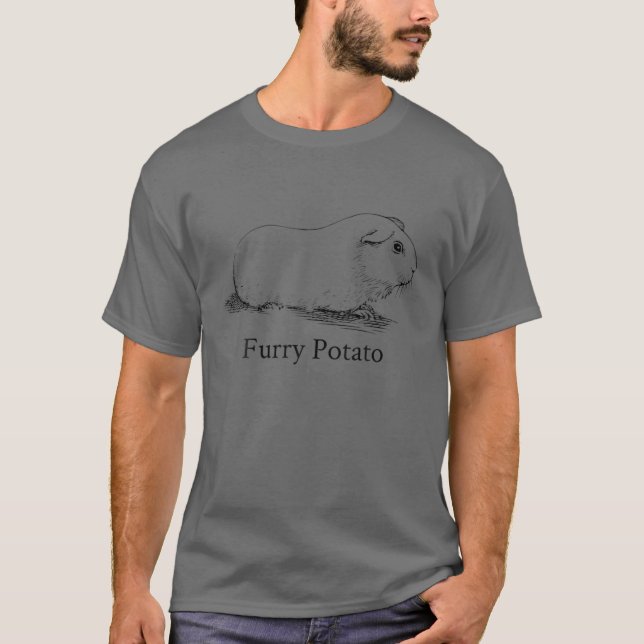 Håriget Potato Wrong Animal Namn St T Shirt (Framsida)