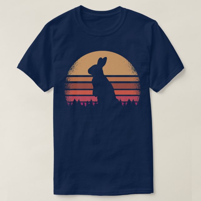 Håriget Retro Hare Vintage S T Shirt (Design framsida)