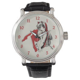 Håriget "Sexy Anime Cat Girl" Armbandsur