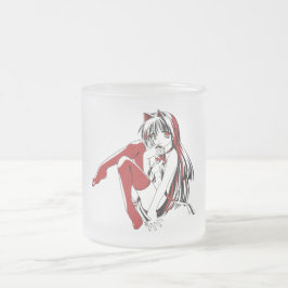 Håriget "Sexy Anime Cat Girl" Frostad Glasmugg