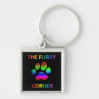 håriget tränga någon keychains fyrkantig silverfärgad nyckelring
