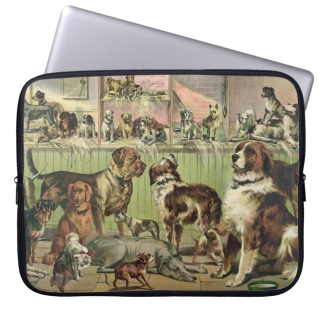 Hårigets vänner Hundälskare Laptop sleeve (Framsidan)
