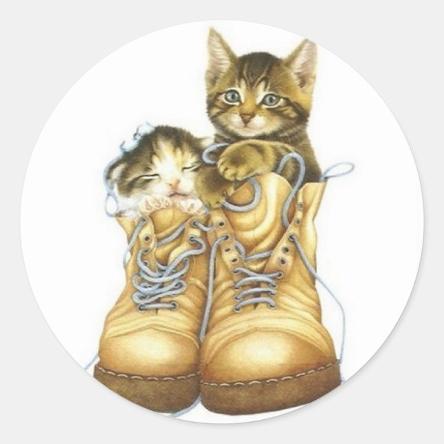 "Hårigets vänner" Runt Klistermärke (Framsida)