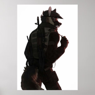 Hårigets varg militär poster