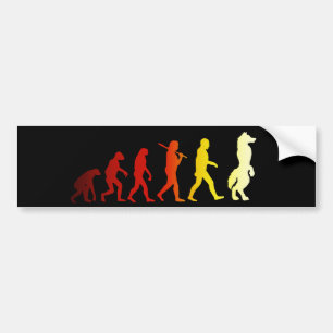 Hårigevolution Bildekal
