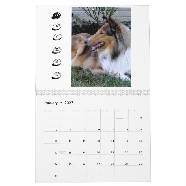 Hårigfamilj '09 kalender (Jan 2027)