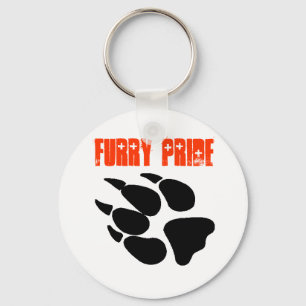 Hårigpride Pawprint Keychain Nyckelring